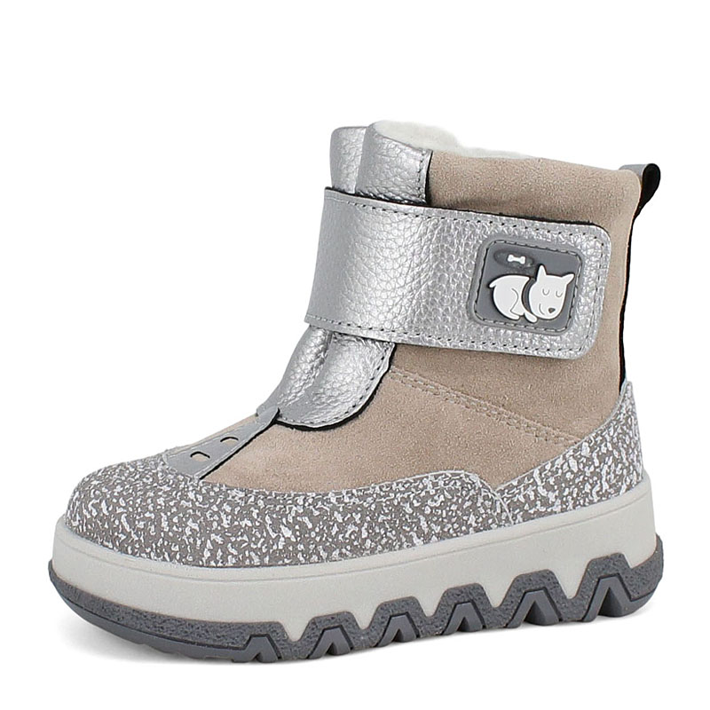 Ботинки малодетские, артикул 2247, цвет серебряный купить в интернет-магазине Shoeslel с доставкой по России