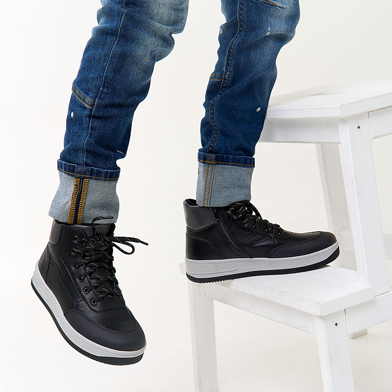 Ботинки, артикул 2264, цвет черный купить в интернет-магазине Shoeslel с доставкой по России