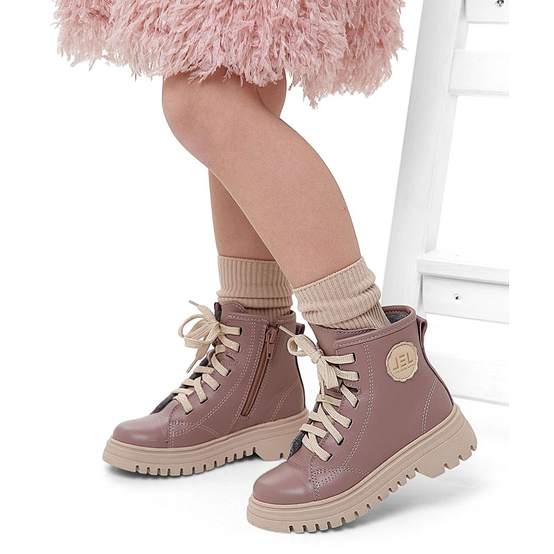 Ботинки, артикул 2269, цвет пыльно-розовый купить в интернет-магазине Shoeslel с доставкой по России