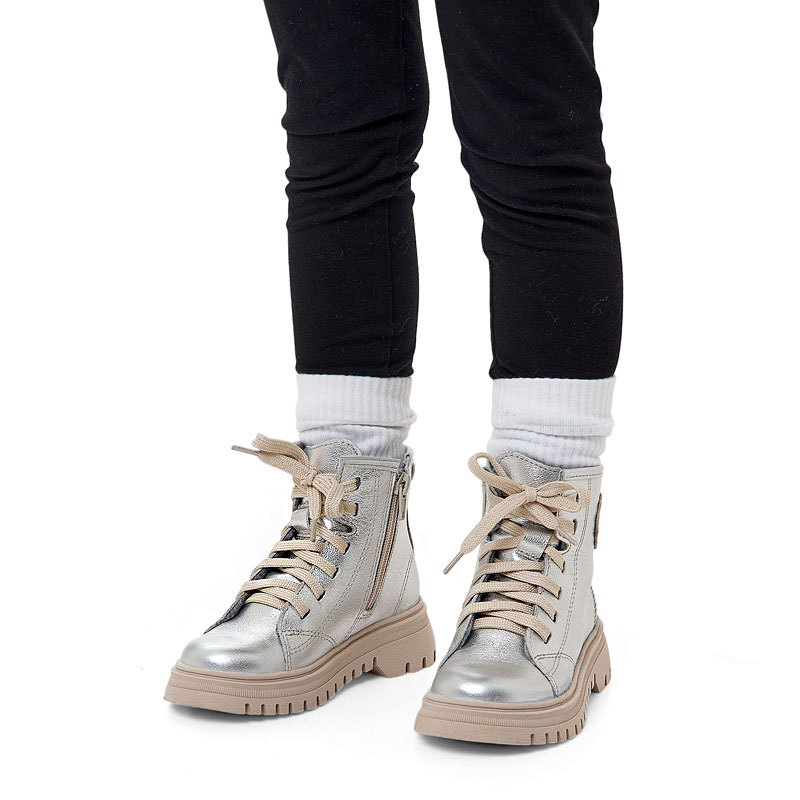 Ботинки, артикул 2269, цвет серебро купить в интернет-магазине Shoeslel с доставкой по России