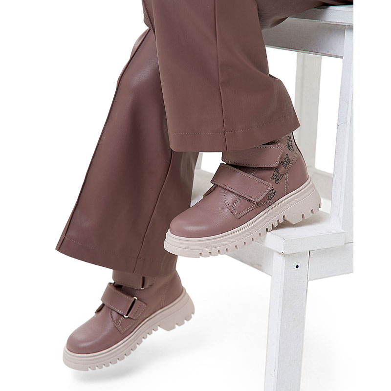 Ботинки, артикул 2274, цвет пыльно-розовый купить в интернет-магазине Shoeslel с доставкой по России