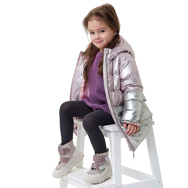 Ботинки малодетские, артикул 2281, цвет пыльно-розовый купить в интернет-магазине Shoeslel с доставкой по России