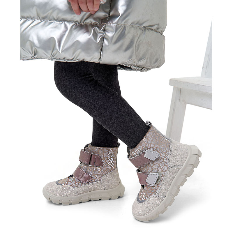 Ботинки малодетские, артикул 2281, цвет пыльно-розовый купить в интернет-магазине Shoeslel с доставкой по России