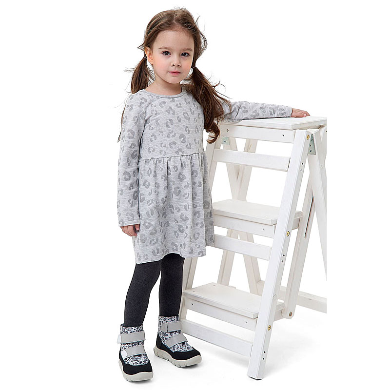 Ботинки малодетские, артикул 2281, цвет серый купить в интернет-магазине Shoeslel с доставкой по России