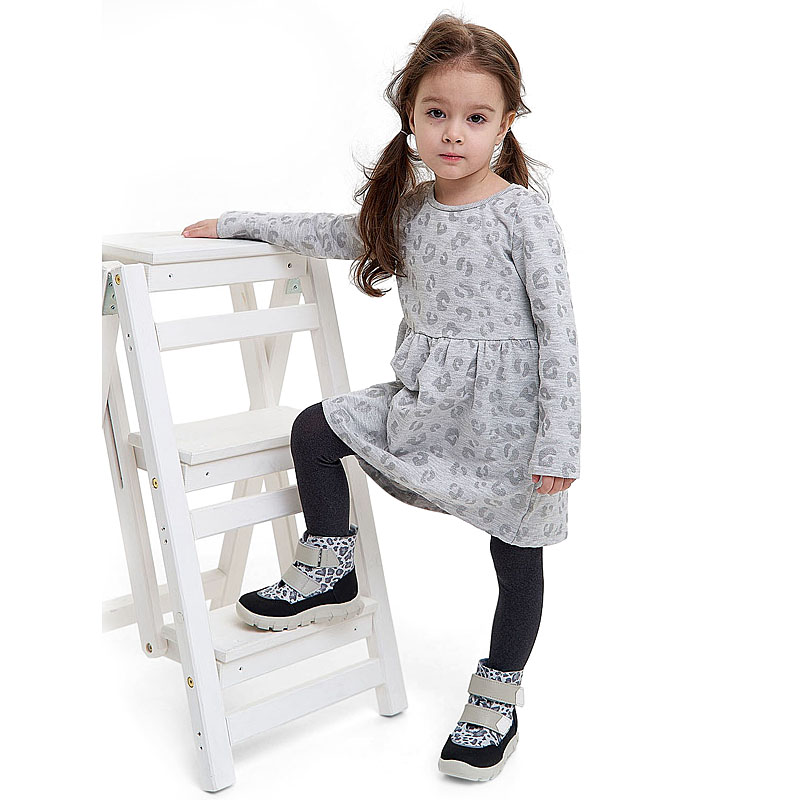 Ботинки малодетские, артикул 2281, цвет серый купить в интернет-магазине Shoeslel с доставкой по России