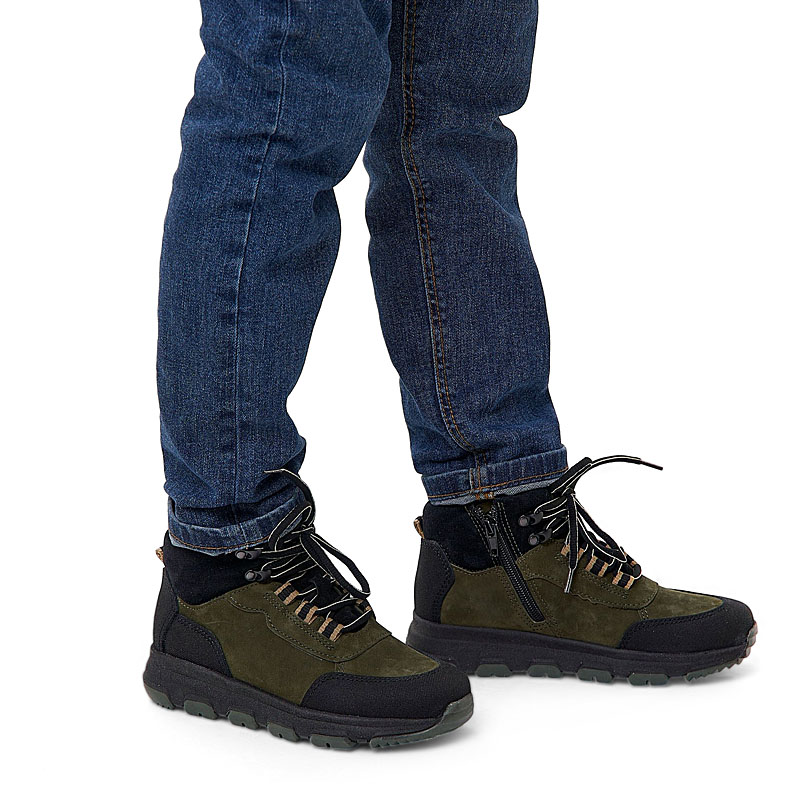 Ботинки, артикул 2299, цвет хаки купить в интернет-магазине Shoeslel с доставкой по России