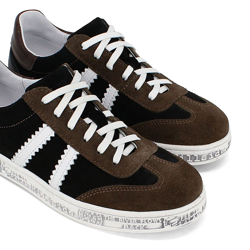 Полуботинки, артикул 2307, цвет горчично-черный купить в интернет-магазине Shoeslel с доставкой по России