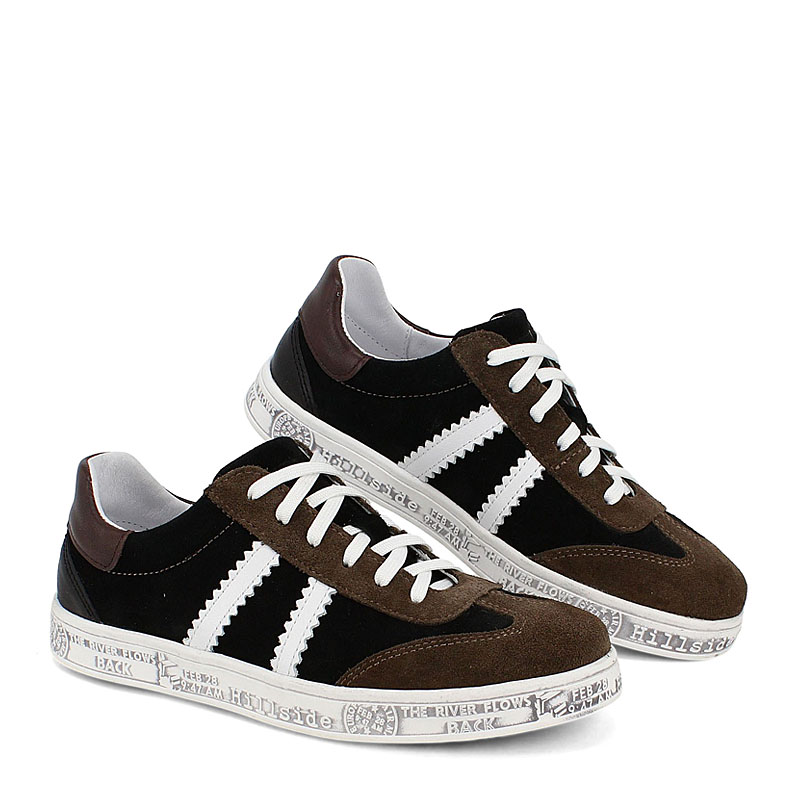 Полуботинки, артикул 2307, цвет горчично-черный купить в интернет-магазине Shoeslel с доставкой по России