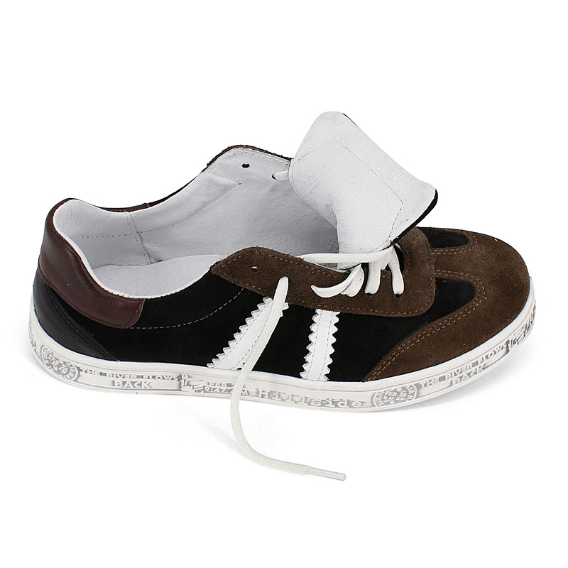 Полуботинки, артикул 2307, цвет горчично-черный купить в интернет-магазине Shoeslel с доставкой по России