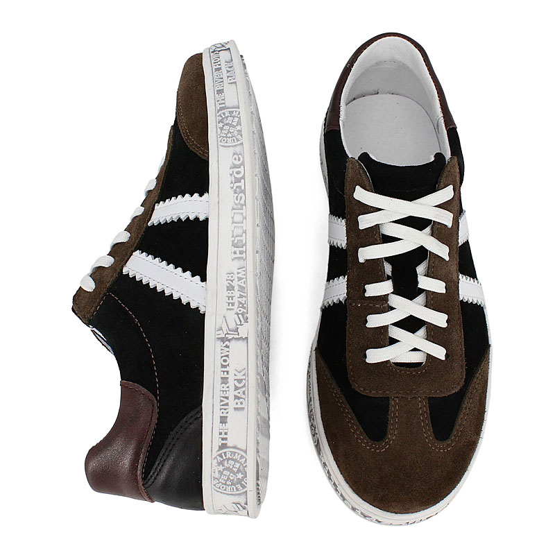 Полуботинки, артикул 2307, цвет горчично-черный купить в интернет-магазине Shoeslel с доставкой по России