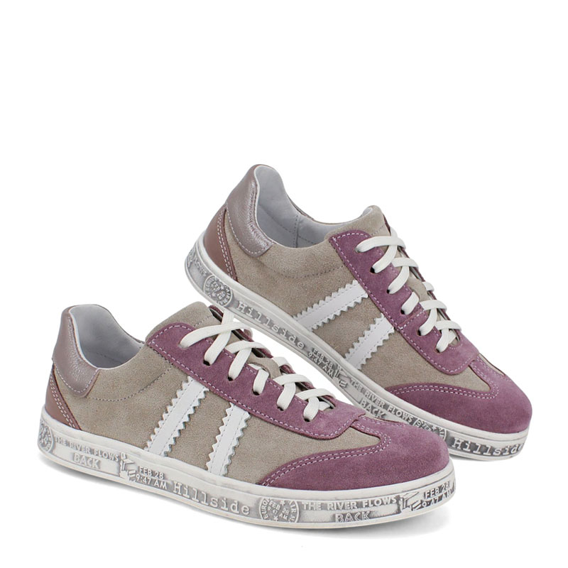 Полуботинки, артикул 2307, цвет розово-бежевый купить в интернет-магазине Shoeslel с доставкой по России