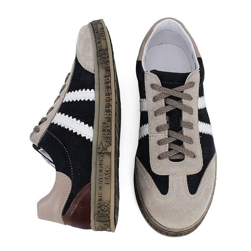 Полуботинки, артикул 2307, цвет бежево-синий купить в интернет-магазине Shoeslel с доставкой по России