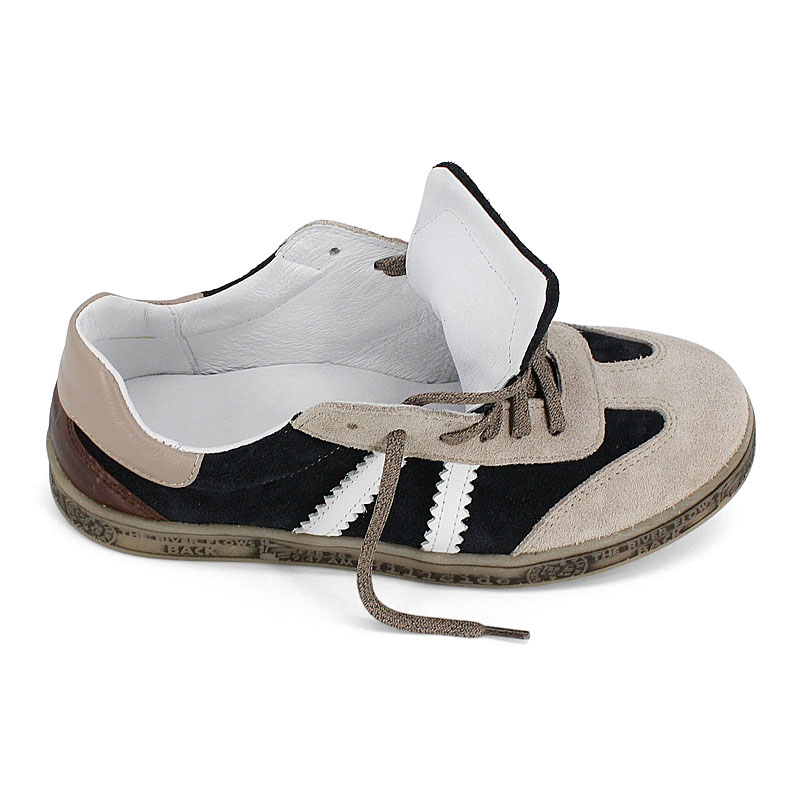 Полуботинки, артикул 2307, цвет бежево-синий купить в интернет-магазине Shoeslel с доставкой по России