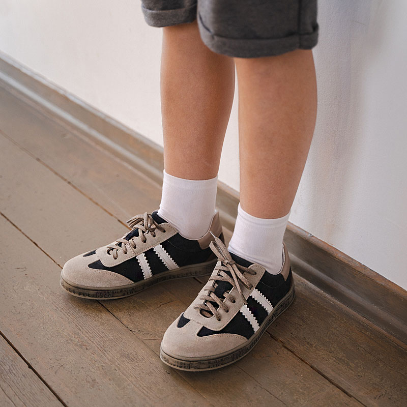 Полуботинки, артикул 2307, цвет бежево-синий купить в интернет-магазине Shoeslel с доставкой по России