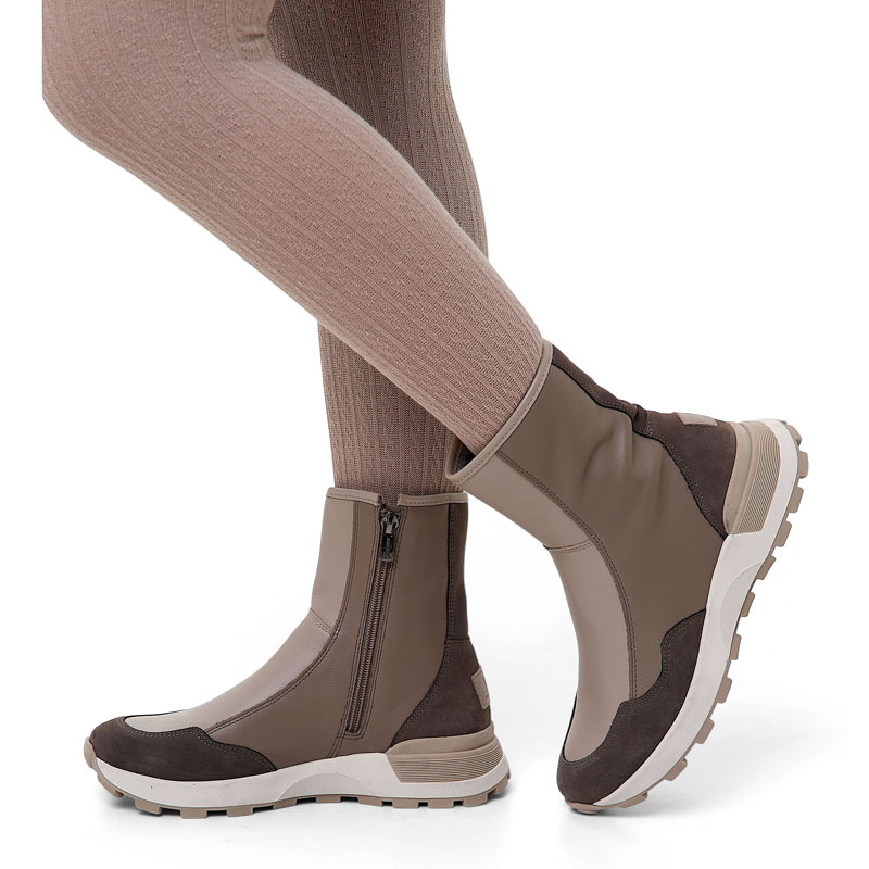 Полусапоги, артикул 2318, цвет бежевый купить в интернет-магазине Shoeslel с доставкой по России