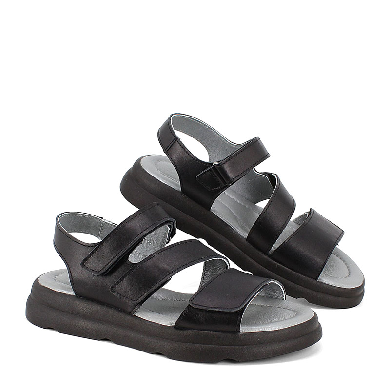 Туфли летние открытые, артикул 2325, цвет черный купить в интернет-магазине Shoeslel с доставкой по России