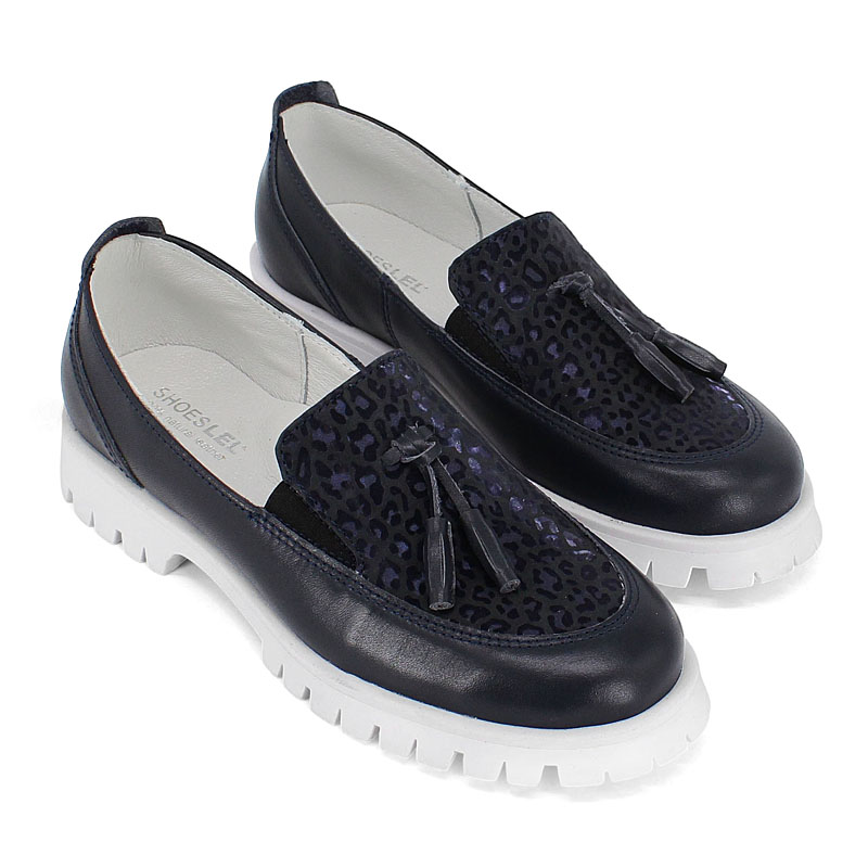 Туфли, артикул 2326, цвет синий купить в интернет-магазине Shoeslel с доставкой по России