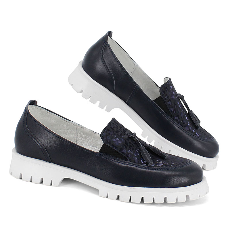 Туфли, артикул 2326, цвет синий купить в интернет-магазине Shoeslel с доставкой по России