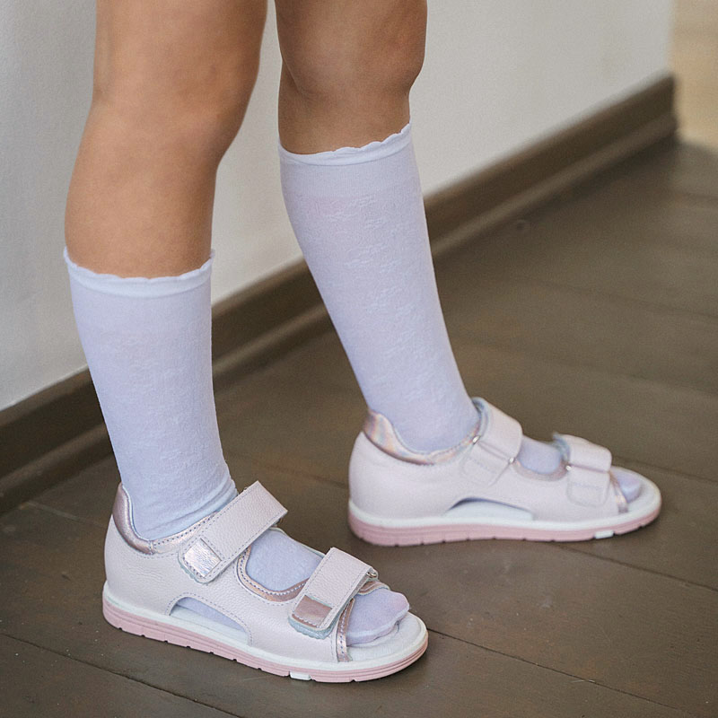 Туфли летние открытые, артикул 2328, цвет св. розовый купить в интернет-магазине Shoeslel с доставкой по России