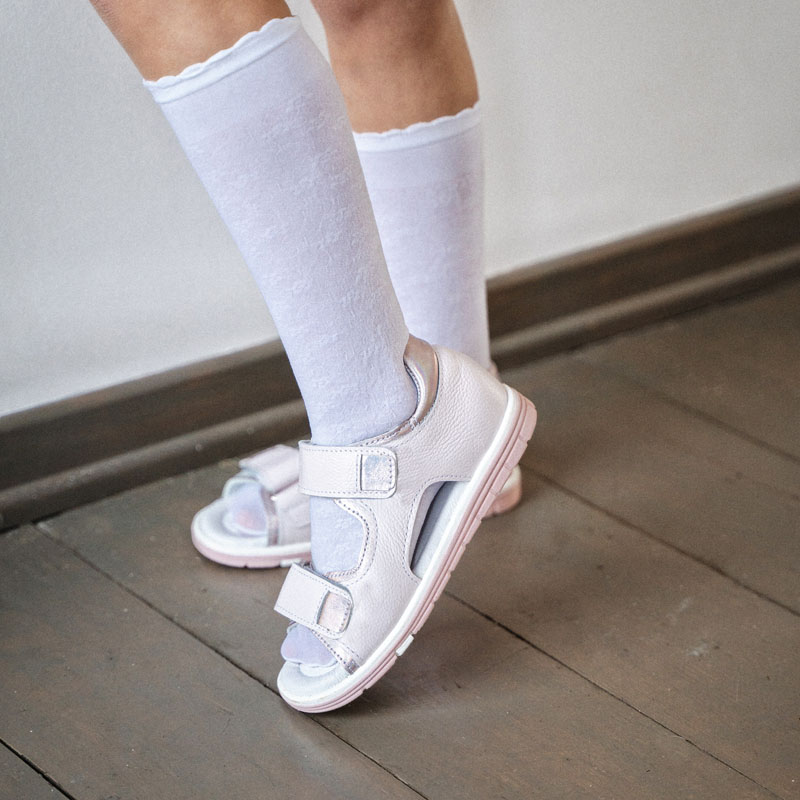 Туфли летние открытые, артикул 2328, цвет св. розовый купить в интернет-магазине Shoeslel с доставкой по России