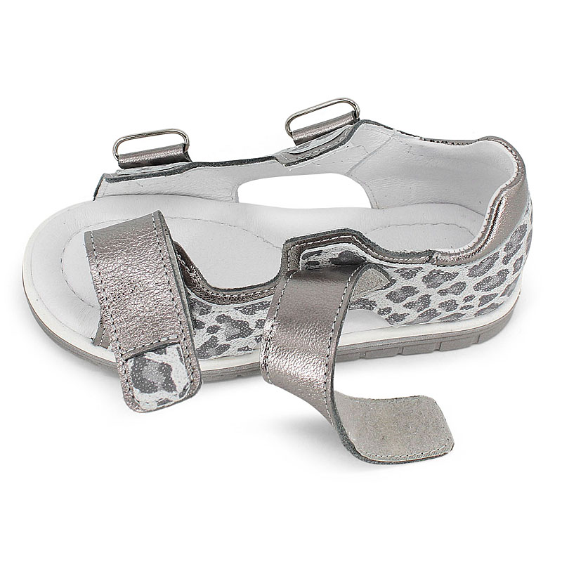 Туфли летние открытые, артикул 2328, цвет серебристый купить в интернет-магазине Shoeslel с доставкой по России