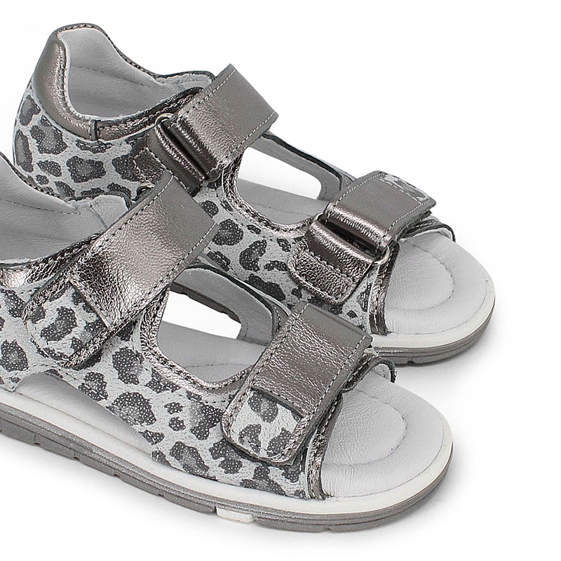 Туфли летние открытые, артикул 2328, цвет серебристый купить в интернет-магазине Shoeslel с доставкой по России