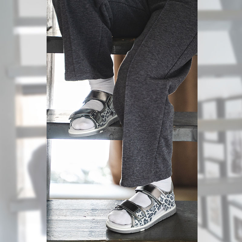 Туфли летние открытые, артикул 2328, цвет серебристый купить в интернет-магазине Shoeslel с доставкой по России