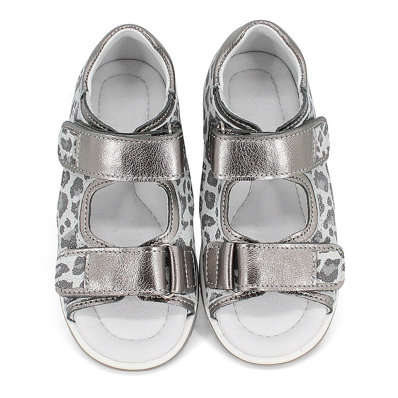 Туфли летние открытые, артикул 2328, цвет серебристый купить в интернет-магазине Shoeslel с доставкой по России