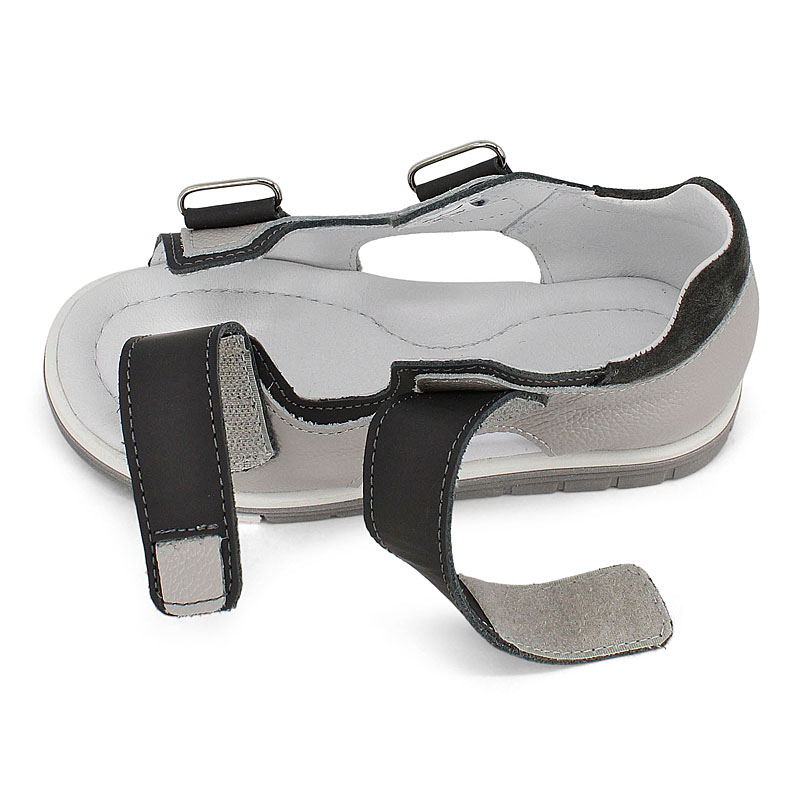 Туфли летние открытые, артикул 2328, цвет серый купить в интернет-магазине Shoeslel с доставкой по России