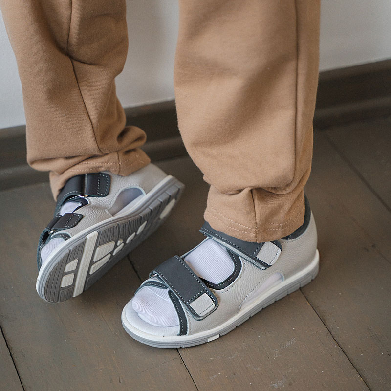 Туфли летние открытые, артикул 2328, цвет серый купить в интернет-магазине Shoeslel с доставкой по России