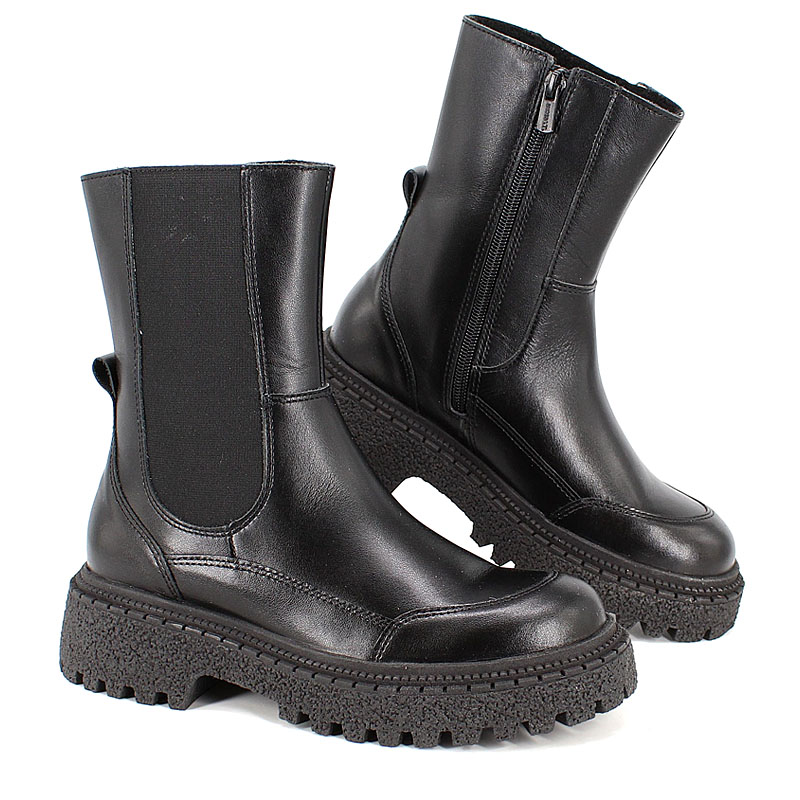 Полусапоги, артикул 2332, цвет черный купить в интернет-магазине Shoeslel с доставкой по России