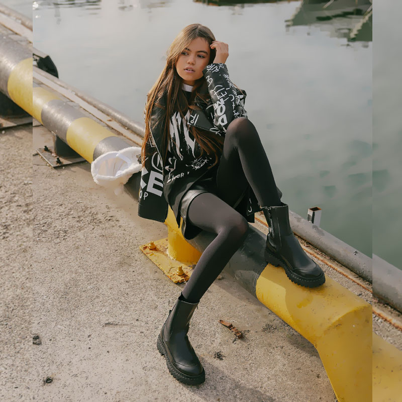 Полусапоги, артикул 2332, цвет черный купить в интернет-магазине Shoeslel с доставкой по России