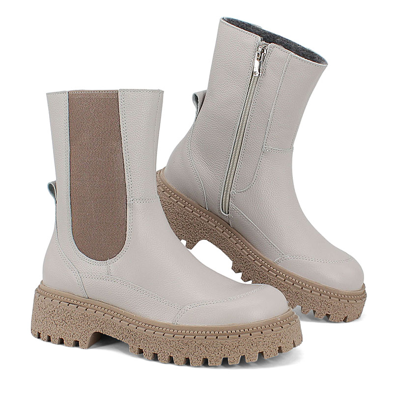 Полусапоги, артикул 2332, цвет серый купить в интернет-магазине Shoeslel с доставкой по России