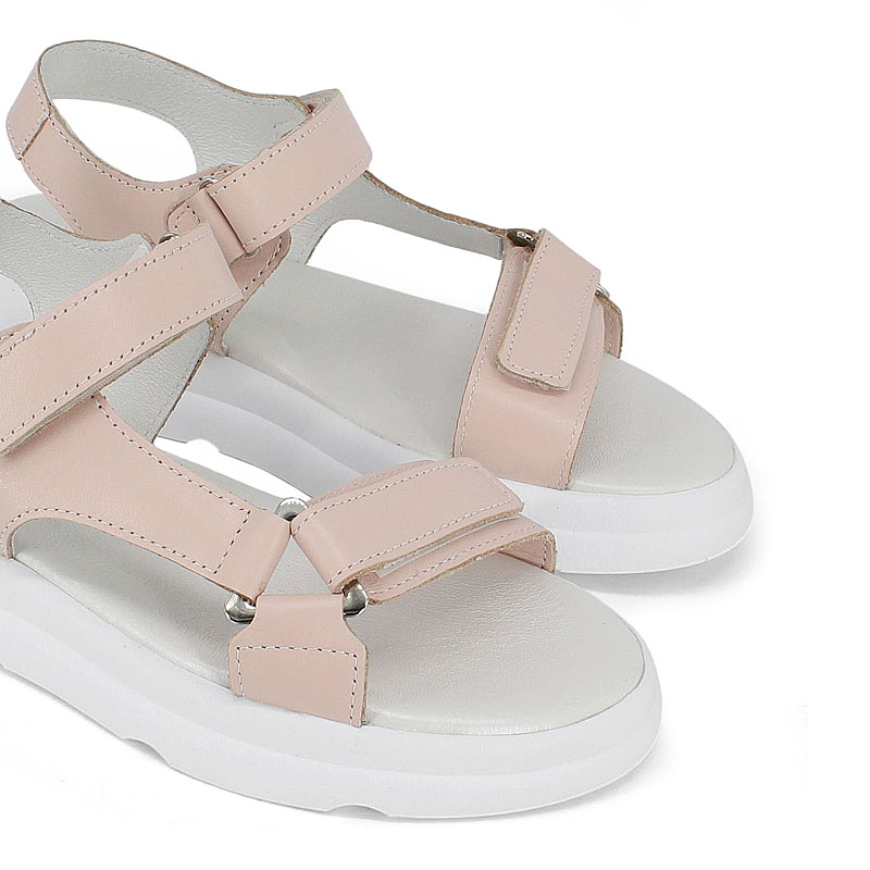 Туфли летние открытые, артикул 2337, цвет пудровый купить в интернет-магазине Shoeslel с доставкой по России