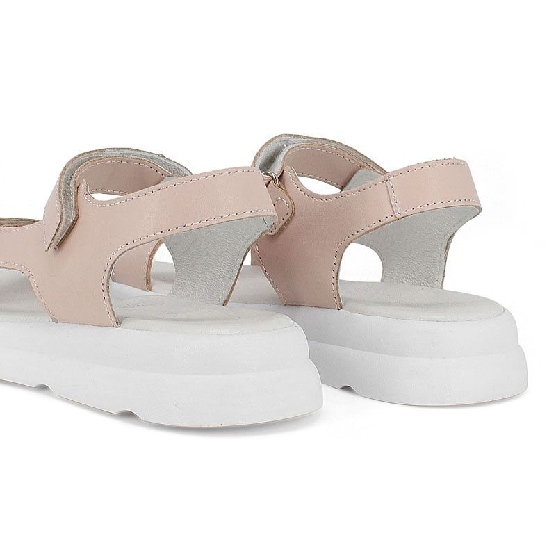 Туфли летние открытые, артикул 2337, цвет пудровый купить в интернет-магазине Shoeslel с доставкой по России