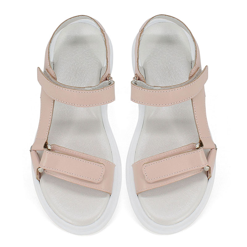 Туфли летние открытые, артикул 2337, цвет пудровый купить в интернет-магазине Shoeslel с доставкой по России
