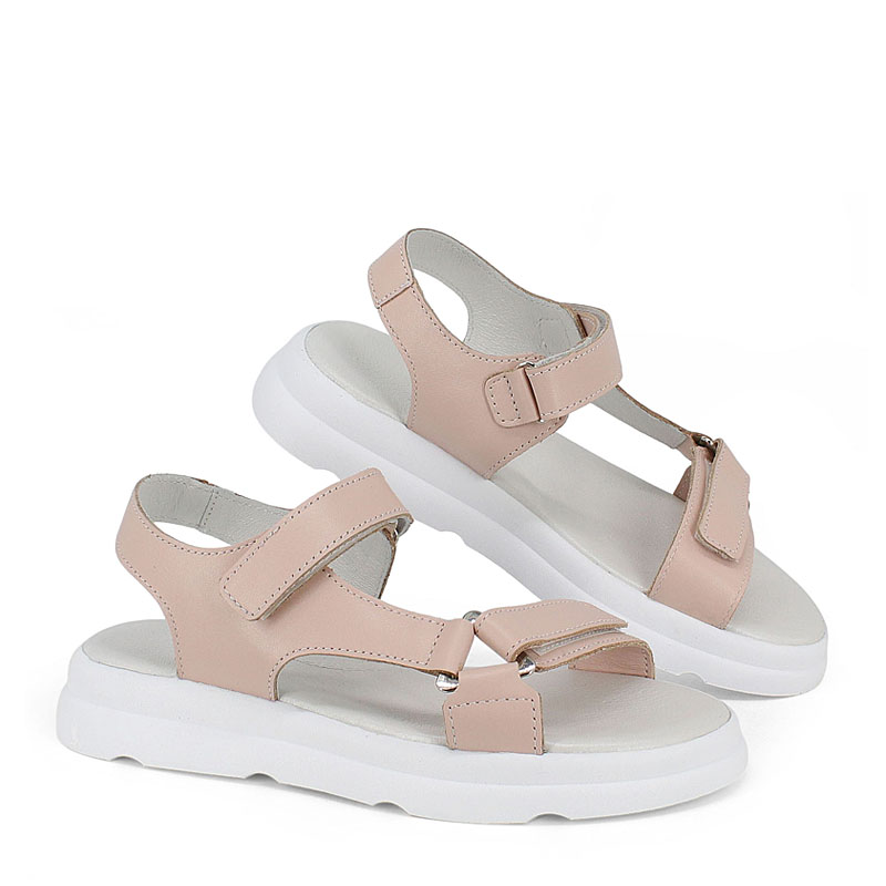 Туфли летние открытые, артикул 2337, цвет пудровый купить в интернет-магазине Shoeslel с доставкой по России