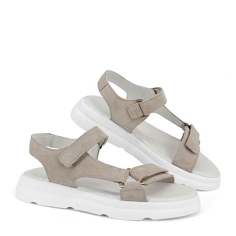 Туфли летние открытые, артикул 2337, цвет св.бежевый купить в интернет-магазине Shoeslel с доставкой по России