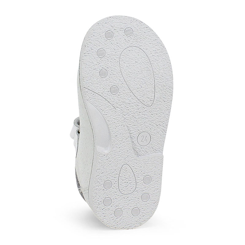 Туфли летние открытые малодетские, артикул 2338, цвет серебристый купить в интернет-магазине Shoeslel с доставкой по России