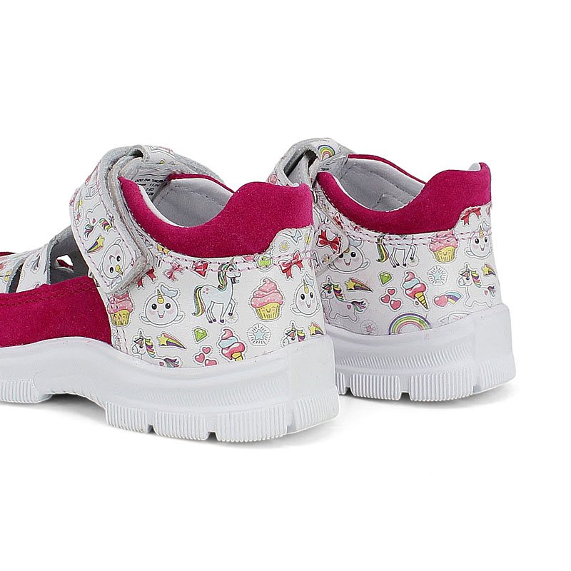 Туфли летние открытые малодетские, артикул 2340, цвет разноцветный купить в интернет-магазине Shoeslel с доставкой по России