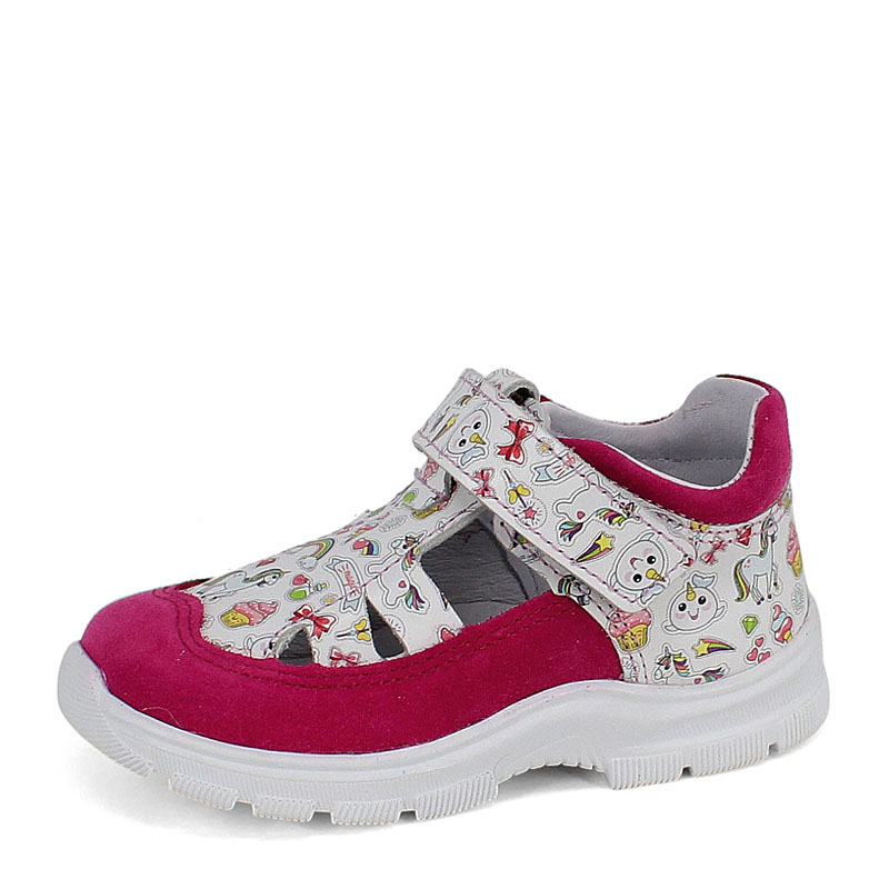 Туфли летние открытые малодетские, артикул 2340, цвет разноцветный купить в интернет-магазине Shoeslel с доставкой по России