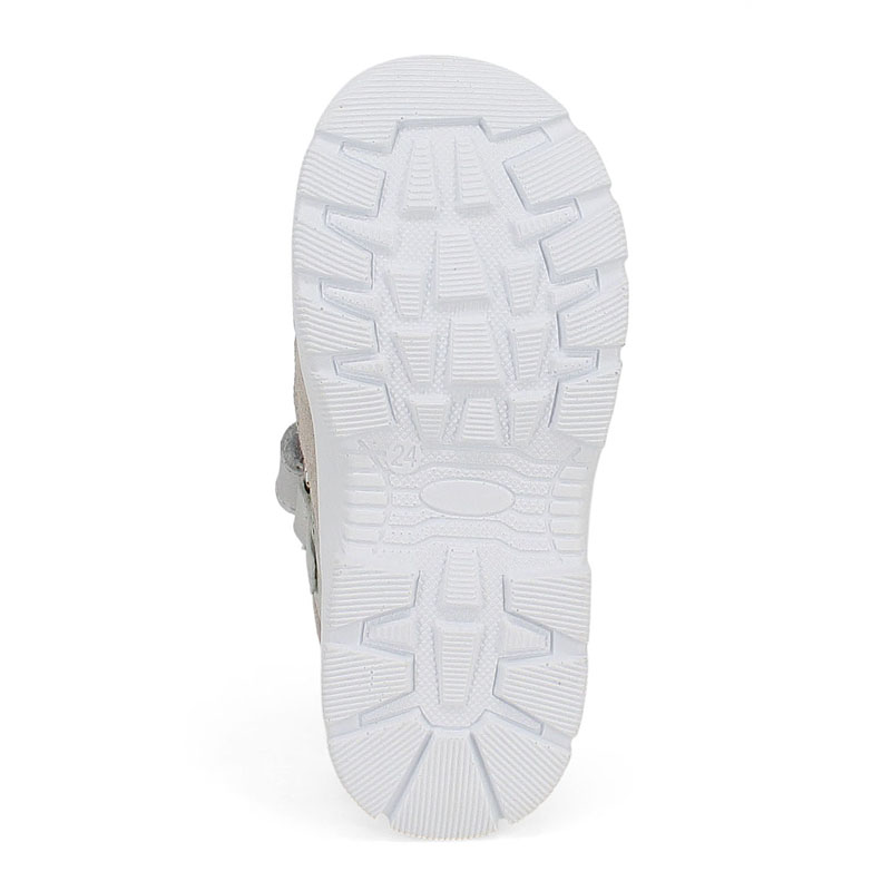 Туфли летние открытые малодетские, артикул 2340, цвет серебристый купить в интернет-магазине Shoeslel с доставкой по России