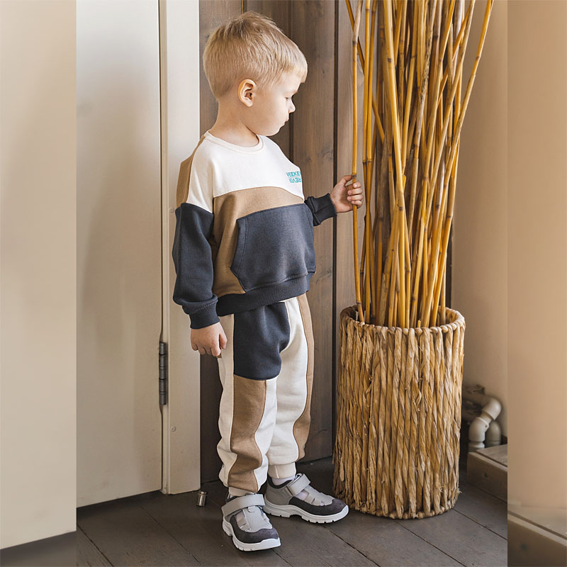 Туфли летние открытые малодетские, артикул 2340, цвет серый купить в интернет-магазине Shoeslel с доставкой по России