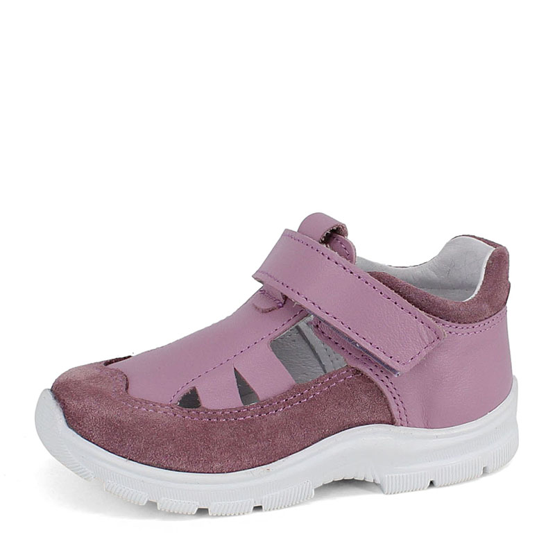 Туфли летние открытые малодетские, артикул 2340, цвет сиреневый купить в интернет-магазине Shoeslel с доставкой по России