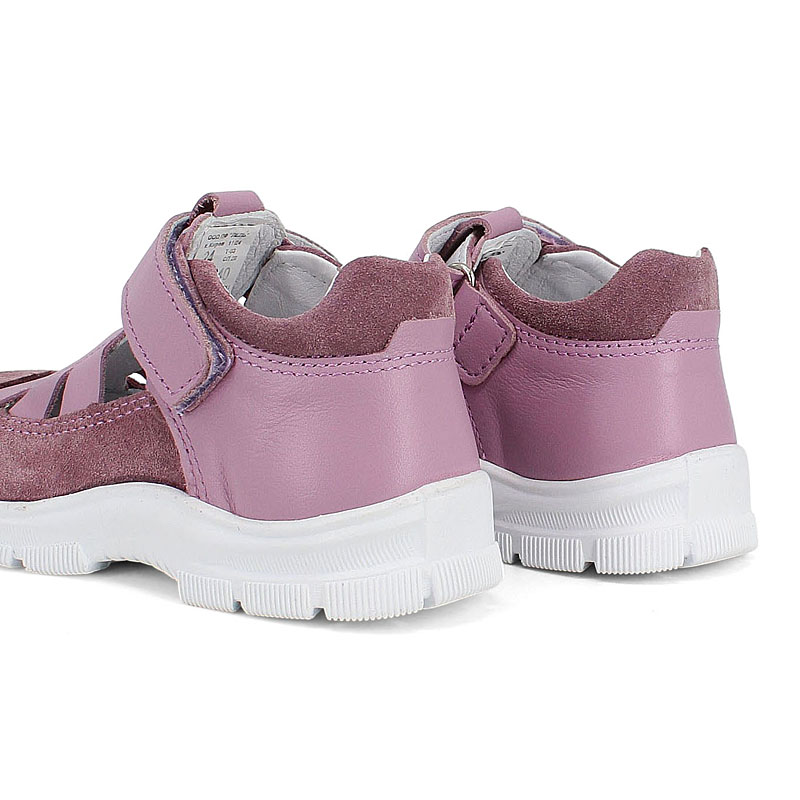 Туфли летние открытые малодетские, артикул 2340, цвет сиреневый купить в интернет-магазине Shoeslel с доставкой по России