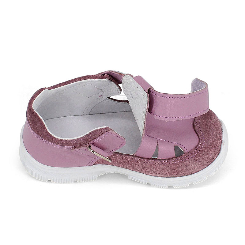 Туфли летние открытые малодетские, артикул 2340, цвет сиреневый купить в интернет-магазине Shoeslel с доставкой по России