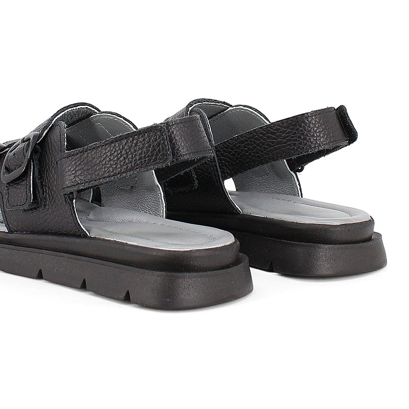 Туфли летние открытые, артикул 2341, цвет черный купить в интернет-магазине Shoeslel с доставкой по России