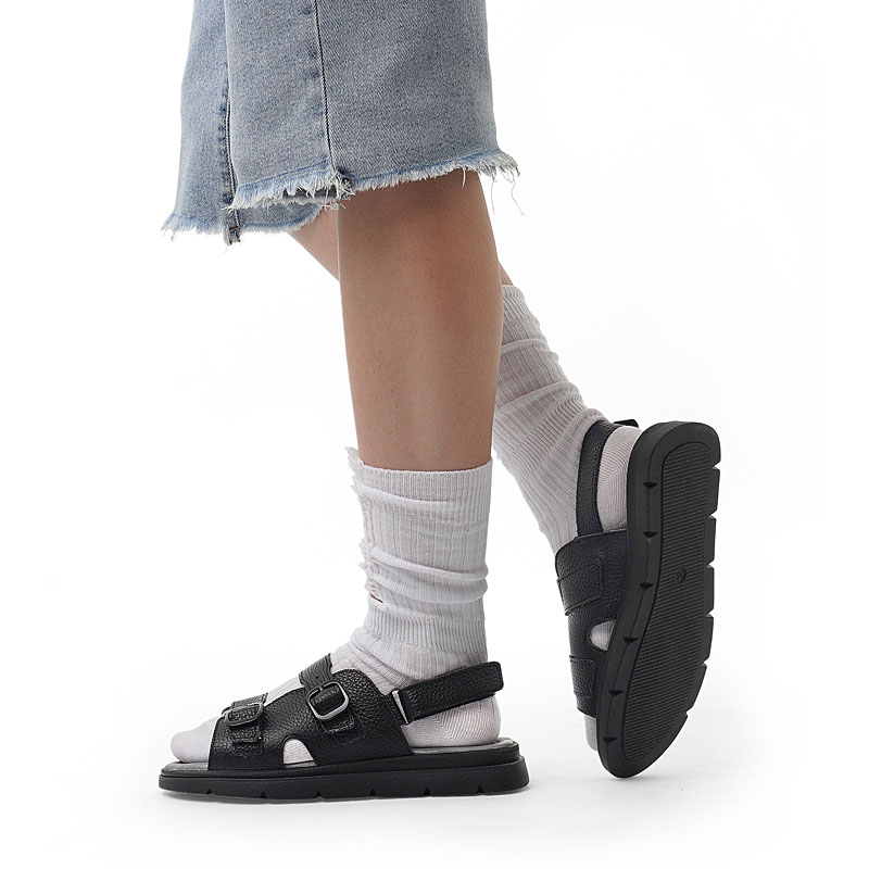 Туфли летние открытые, артикул 2341, цвет черный купить в интернет-магазине Shoeslel с доставкой по России