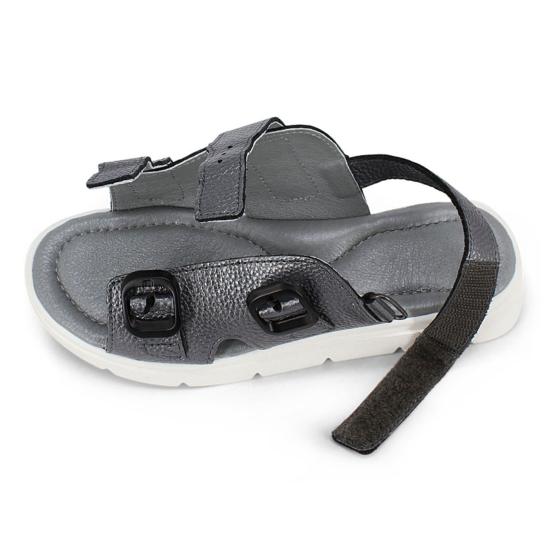 Туфли летние открытые, артикул 2341, цвет т.серебро купить в интернет-магазине Shoeslel с доставкой по России