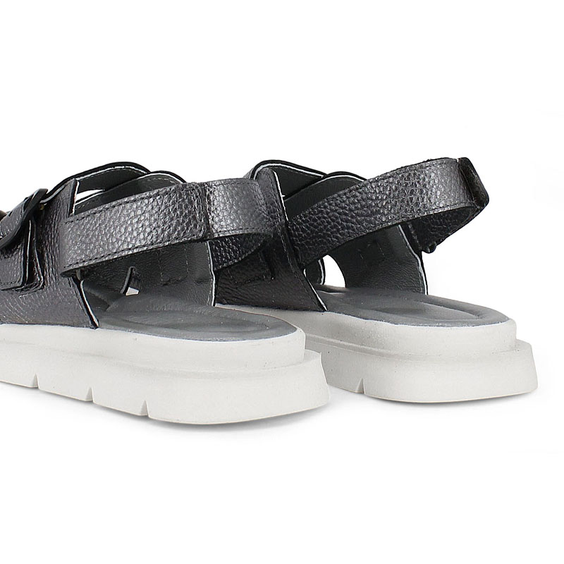 Туфли летние открытые, артикул 2341, цвет т.серебро купить в интернет-магазине Shoeslel с доставкой по России